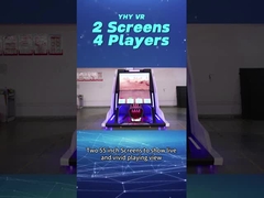 Μηχανή Σκοποβολής VR YHY 4 Παικτών 2 Οθονών Arcade Games Μάχης με Πιστόλια